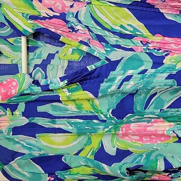 Lilly Pulitzer xs small top 100% rayon - Picture 3 of 4